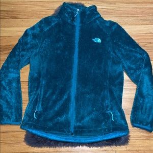Fuzzy North face jacket